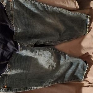 Isabel Maternity High-Rise Over Belly Cropped Vintage Straight Jeans, 2